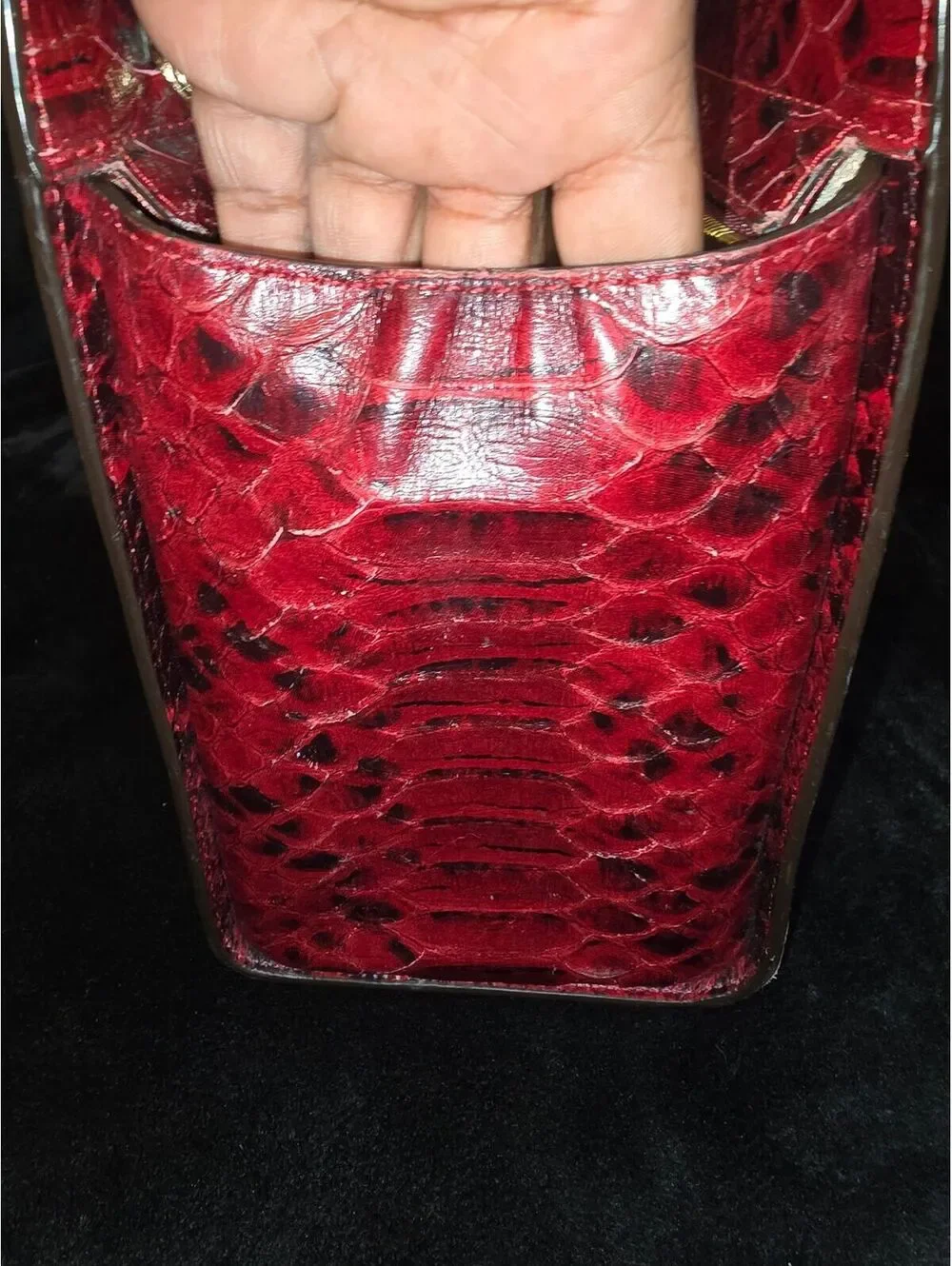 89. PROJECT Michael Kors Cinnabar Anaconda Selma tote